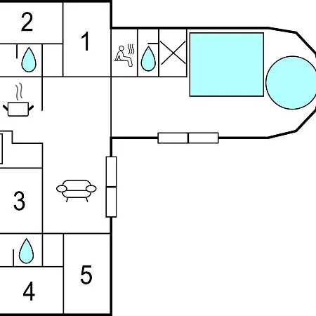 6 Bedroom Nice In Ringkobing *